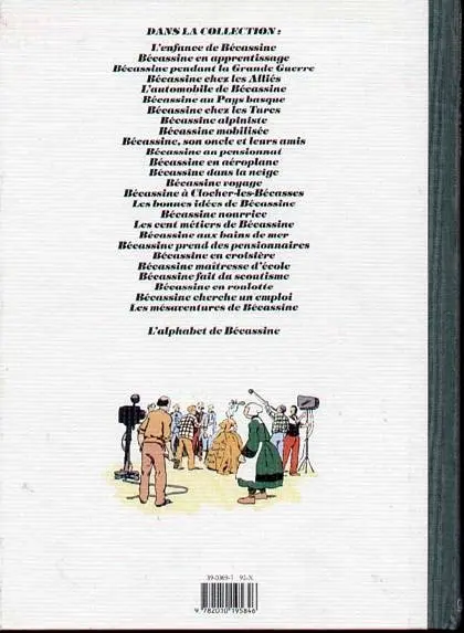 Verso de l'album Bécassine Tome 29 Bécassine au studio