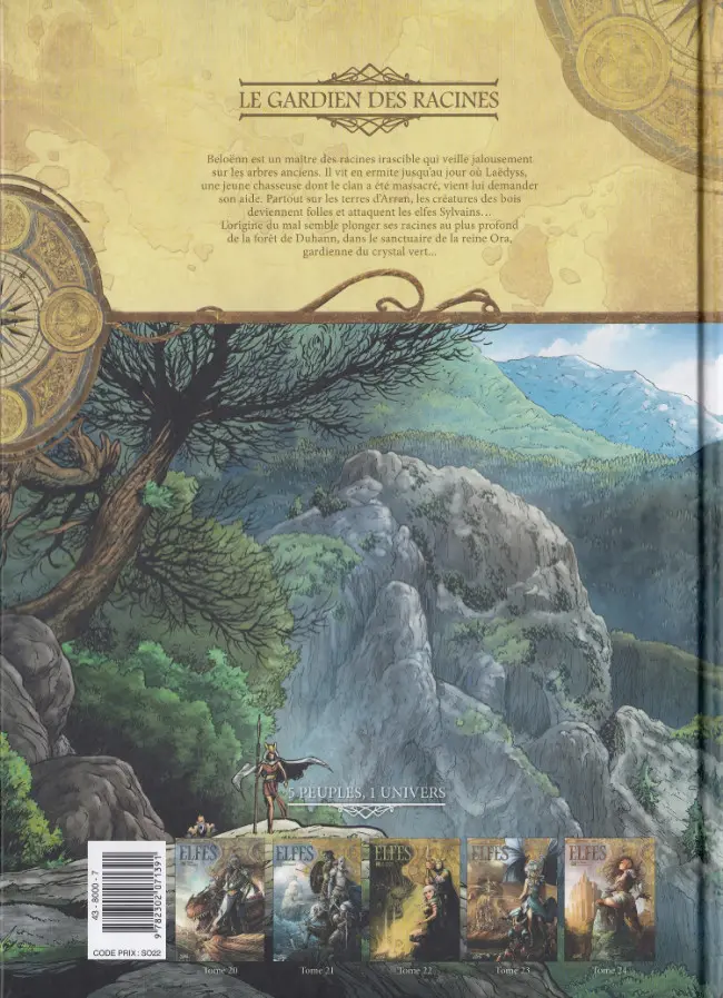 Verso de l'album Elfes Tome 22 Le Gardien des racines