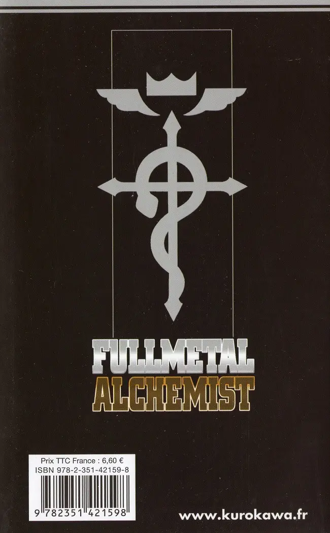 Verso de l'album FullMetal Alchemist Tome 15