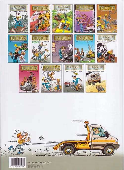 Verso de l'album Garage Isidore Tome 14 Rallye en folie