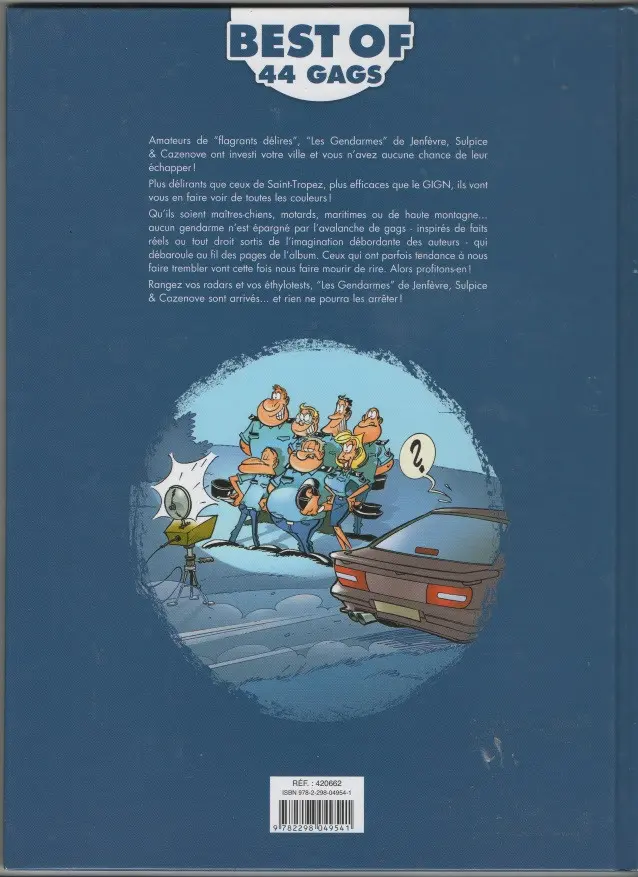 Verso de l'album Les Gendarmes Best Of