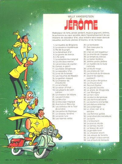 Verso de l'album Jérôme Tome 66 Les pilleurs de banques