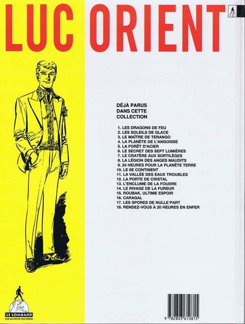 Verso de l'album Luc Orient Tome 18 Rendez-vous à 20 heures en enfer...