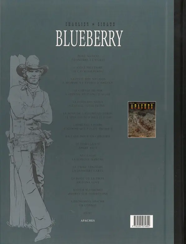 Verso de l'album Blueberry Intégrale Le Soir - Édition de 2015 Volume 16
