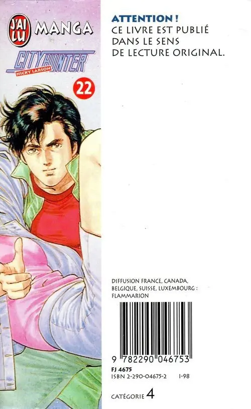 Verso de l'album City Hunter - Nicky Larson 22 Un Python 357 pour la demoiselle !