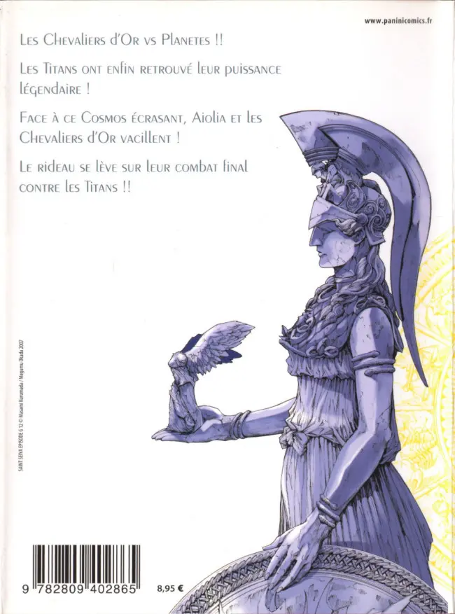 Verso de l'album Saint Seiya Épisode G 12