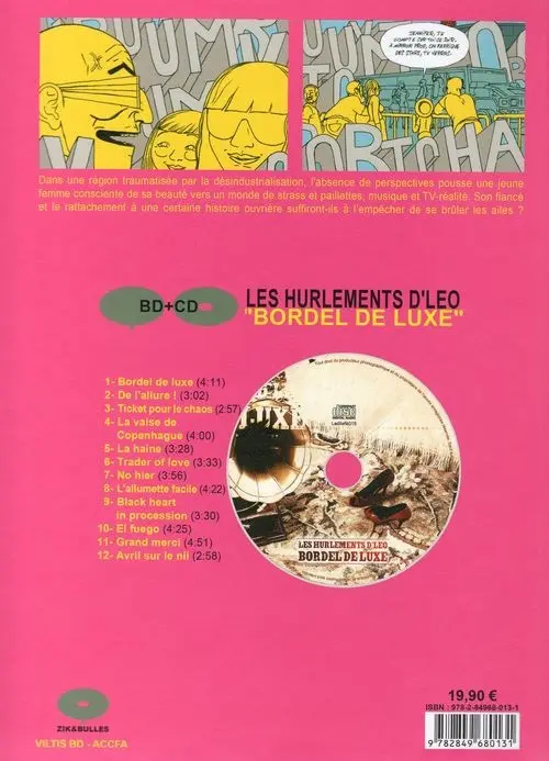 Verso de l'album Bordel de luxe