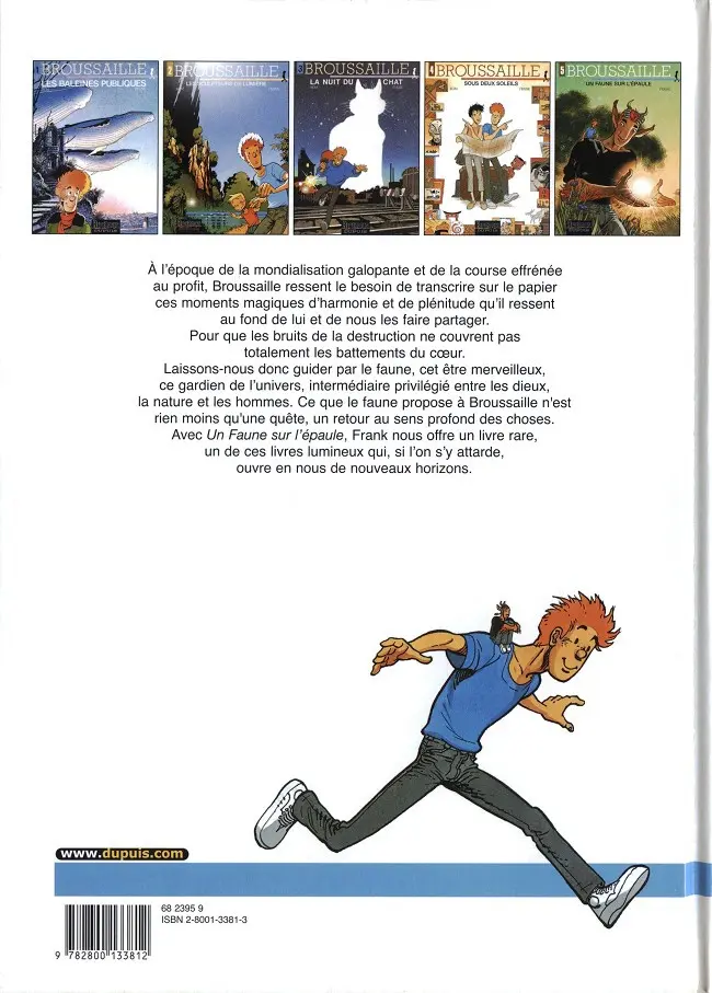 Verso de l'album Broussaille Tome 5 Un faune sur l'épaule