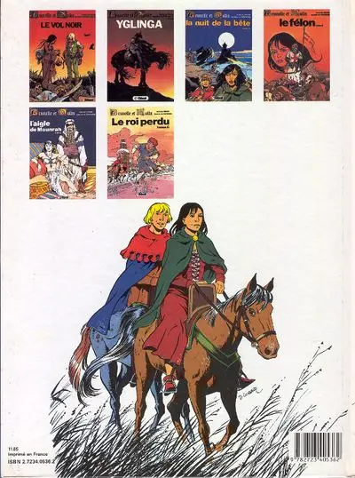 Verso de l'album Brunelle et Colin Tome 6 Le roi perdu