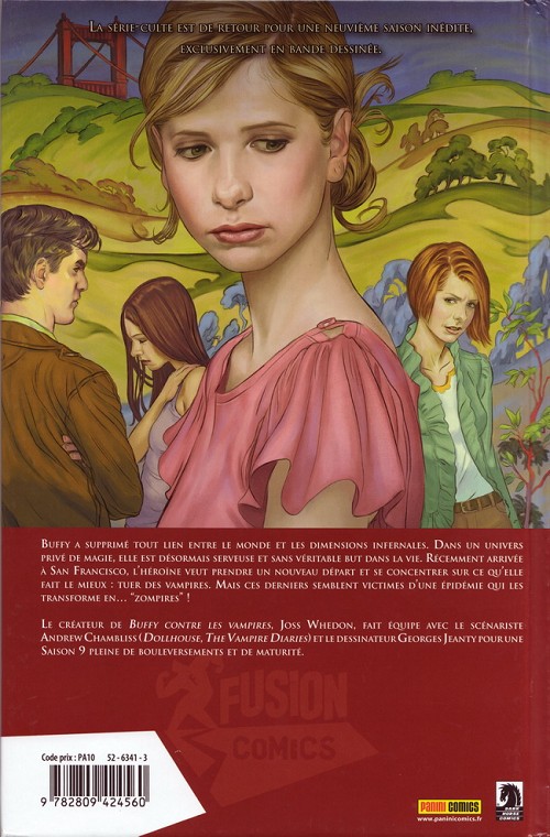 Verso de l'album Buffy contre les vampires - Saison 09 Tome 1 Chute libre