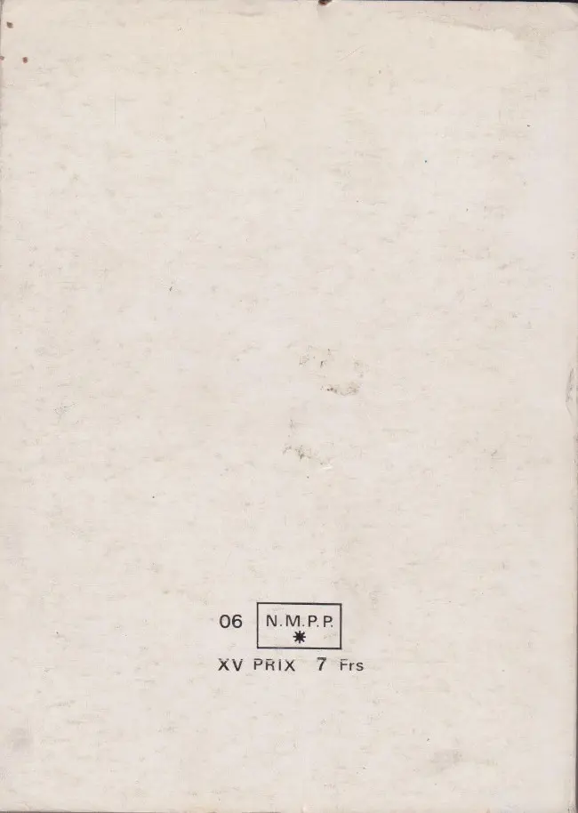 Verso de l'album Strange Album N° 34