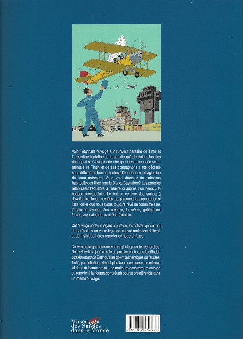 Verso de l'album Tintin Tint'interdit