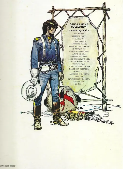 Verso de l'album Blueberry Tome 9 La piste des sioux
