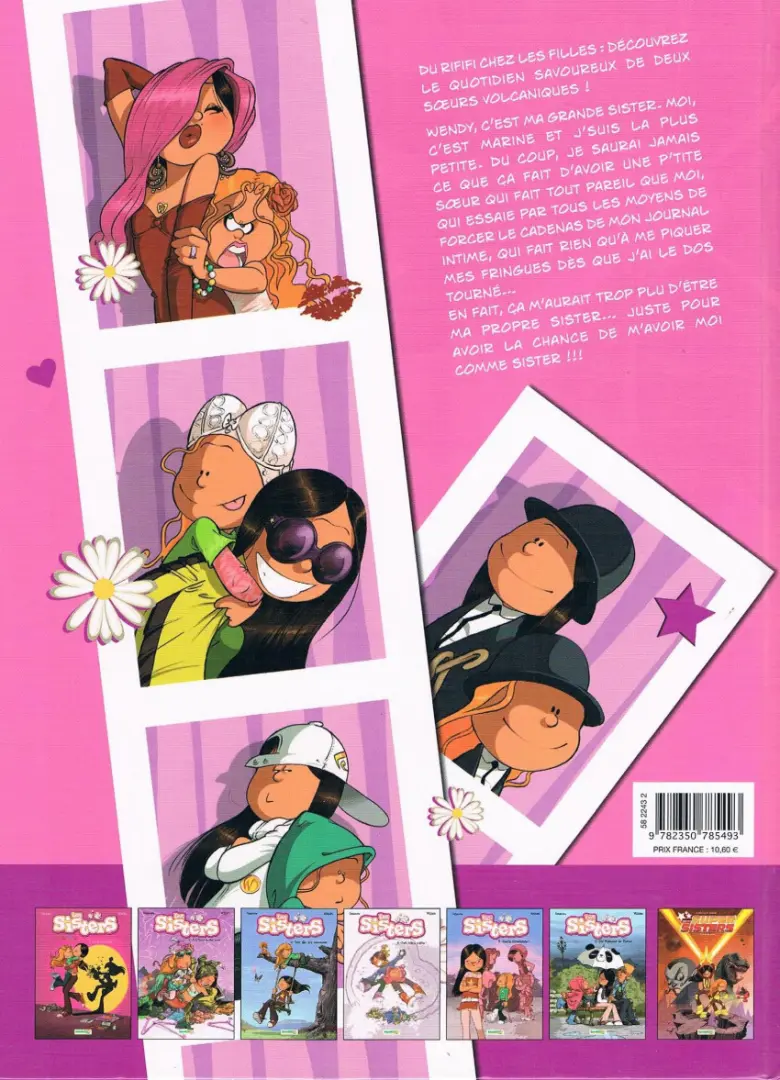 Verso de l'album Les Sisters Tome 2 À la mode de chez nous