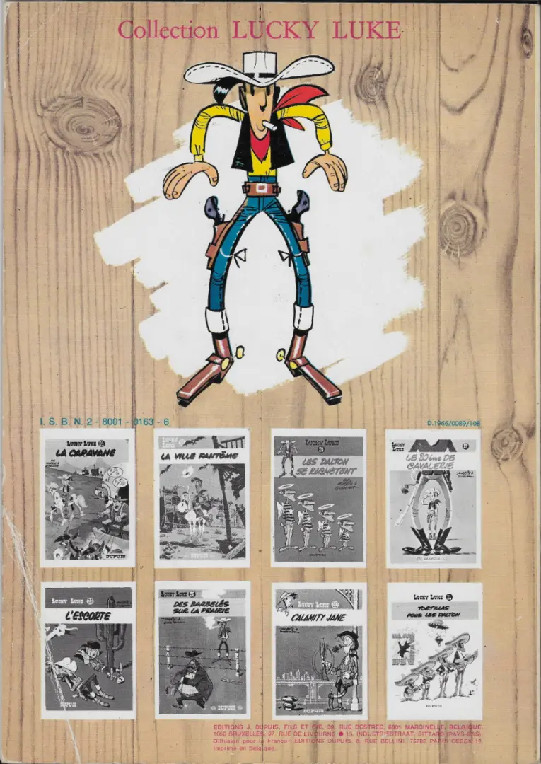 Verso de l'album Lucky Luke Tome 24 La caravane
