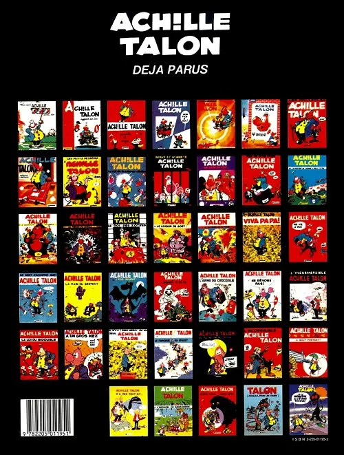 Verso de l'album Achille Talon Tome 20 Viva Papa!