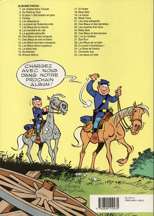 Verso de l'album Les Tuniques Bleues Tome 24 Baby Blue