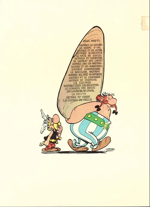 Verso de l'album Astérix Tome 8 Astérix chez les bretons