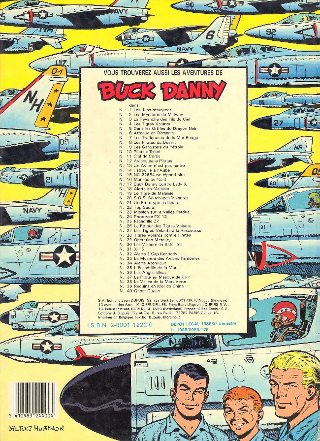 Verso de l'album Buck Danny Tome 26 Le retour des tigres volants