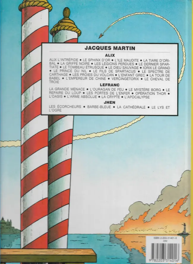 Verso de l'album Lefranc Tome 3 Le mystère Borg