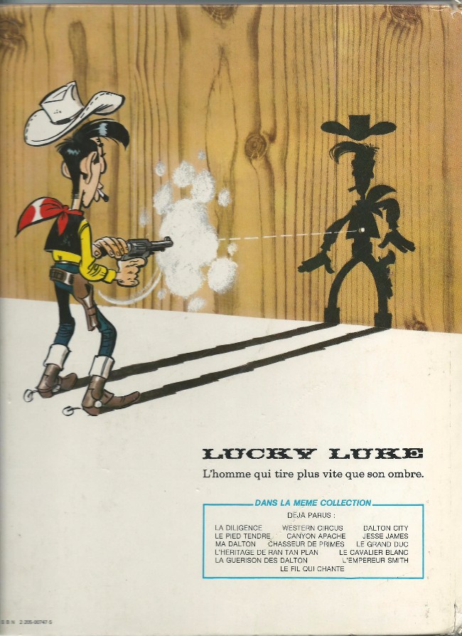 Verso de l'album Lucky Luke Tome 41 L'Héritage de Rantanplan