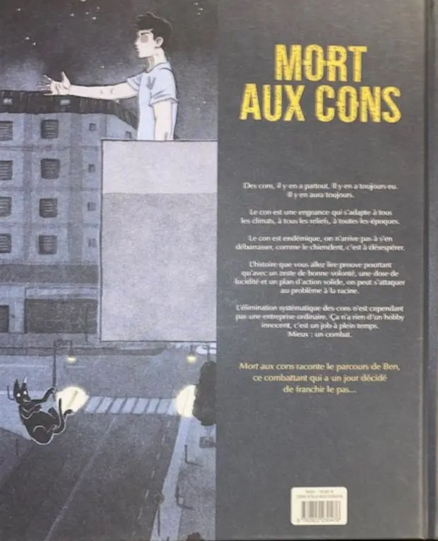 Verso de l'album Mort aux Cons