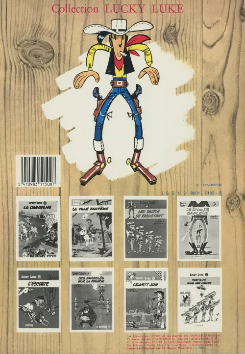 Verso de l'album Lucky Luke Tome 23 Les Dalton courent toujours