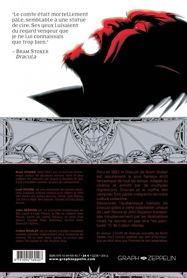 Verso de l'album Dracula L'Authentique Dracula
