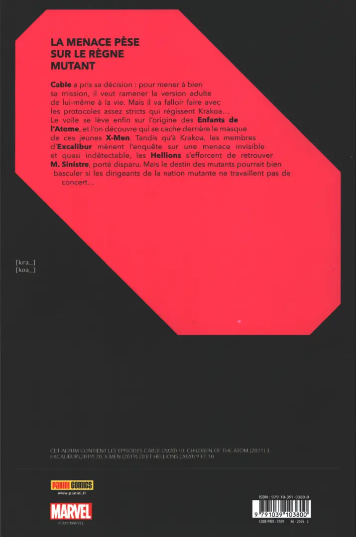 Verso de l'album Reign of X Volume 8