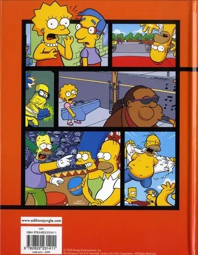 Verso de l'album Les simpson - Explosion Tome 4