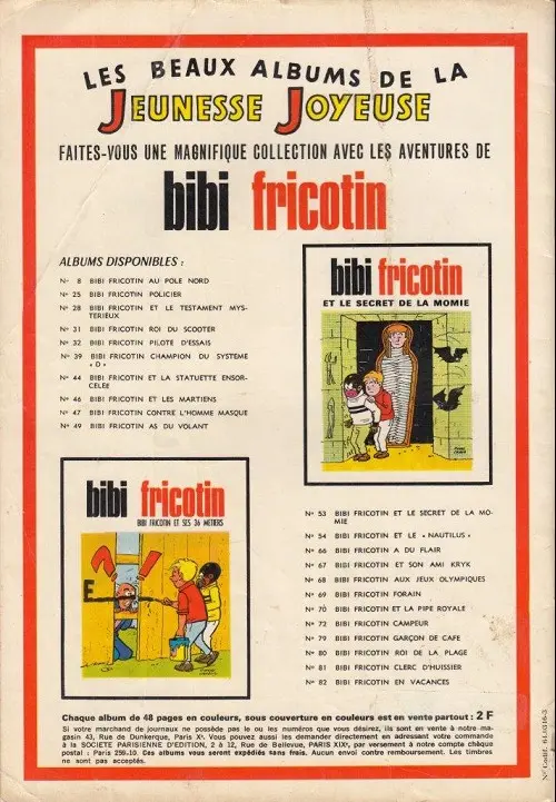 Verso de l'album Les Pieds Nickelés Tome 34 Les pieds nickelés font boum !