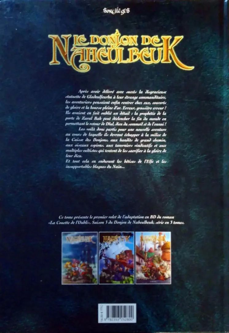 Verso de l'album Le Donjon de Naheulbeuk Tome 7