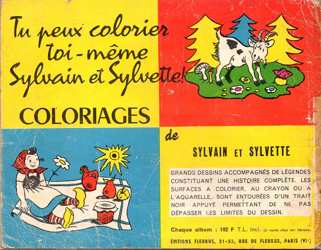 Verso de l'album Sylvain et Sylvette Tome 12 Colères et joies de l'éléphant bouboule