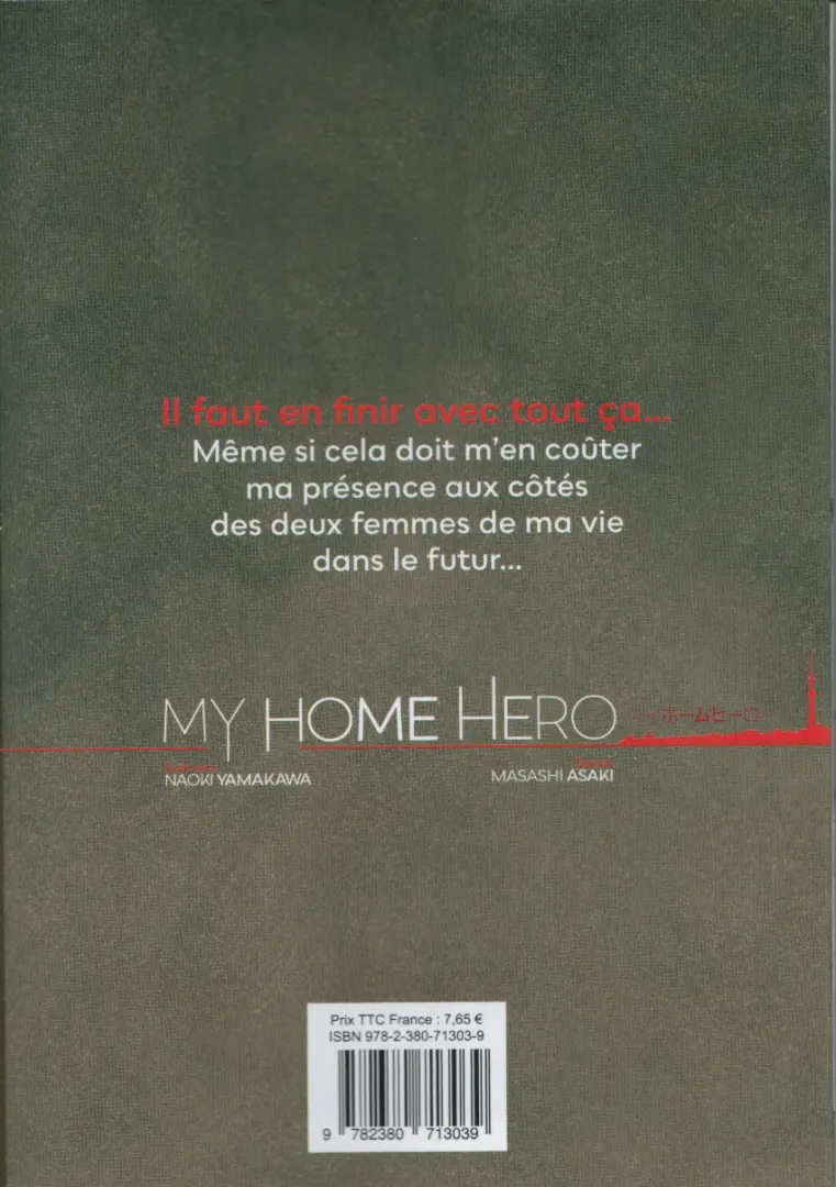 Verso de l'album My Home Hero 14