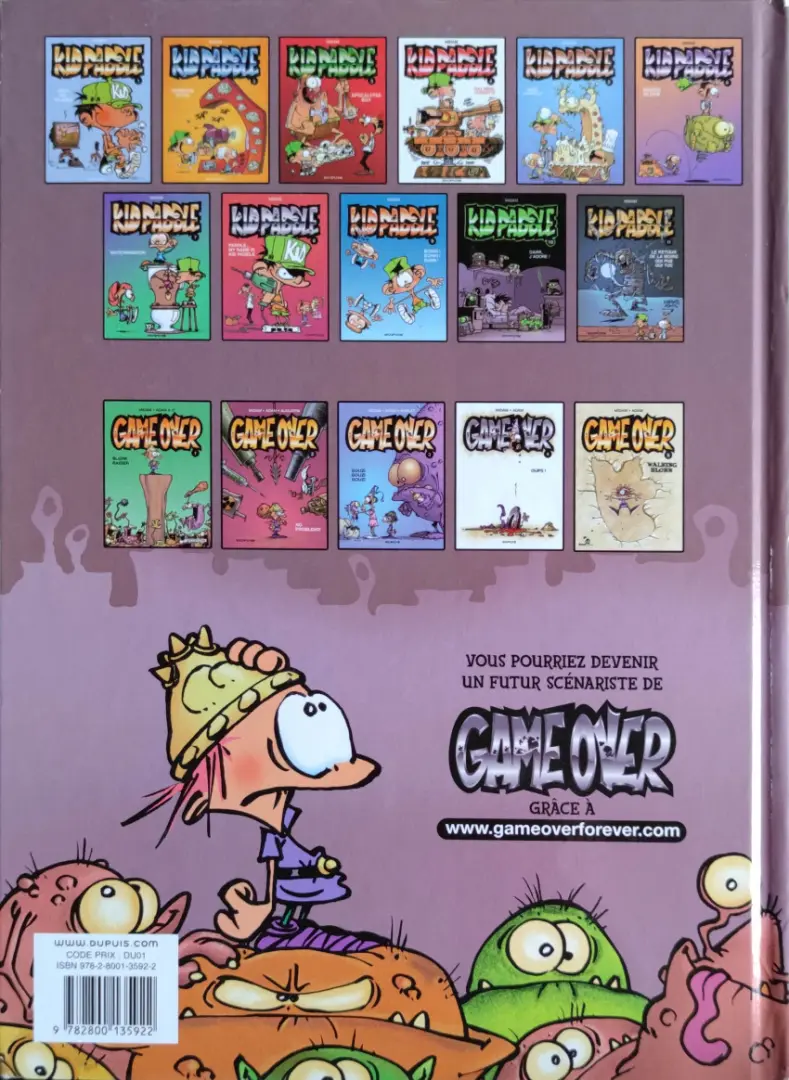 Verso de l'album Game over Tome 1 Blork Raider