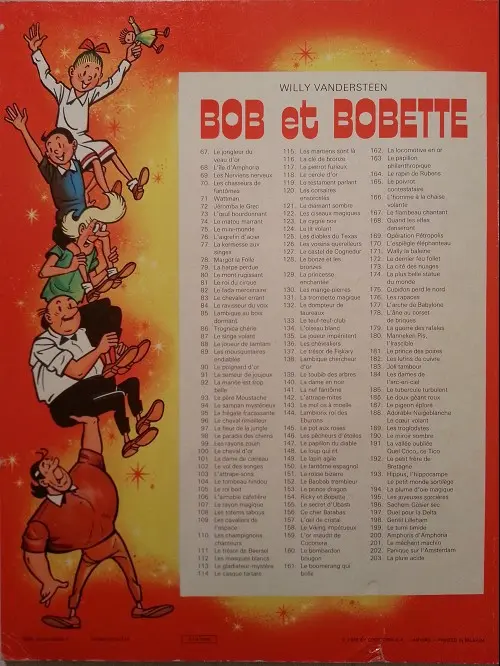 Verso de l'album Bob et Bobette Tome 76 L'aigrefin d'acier