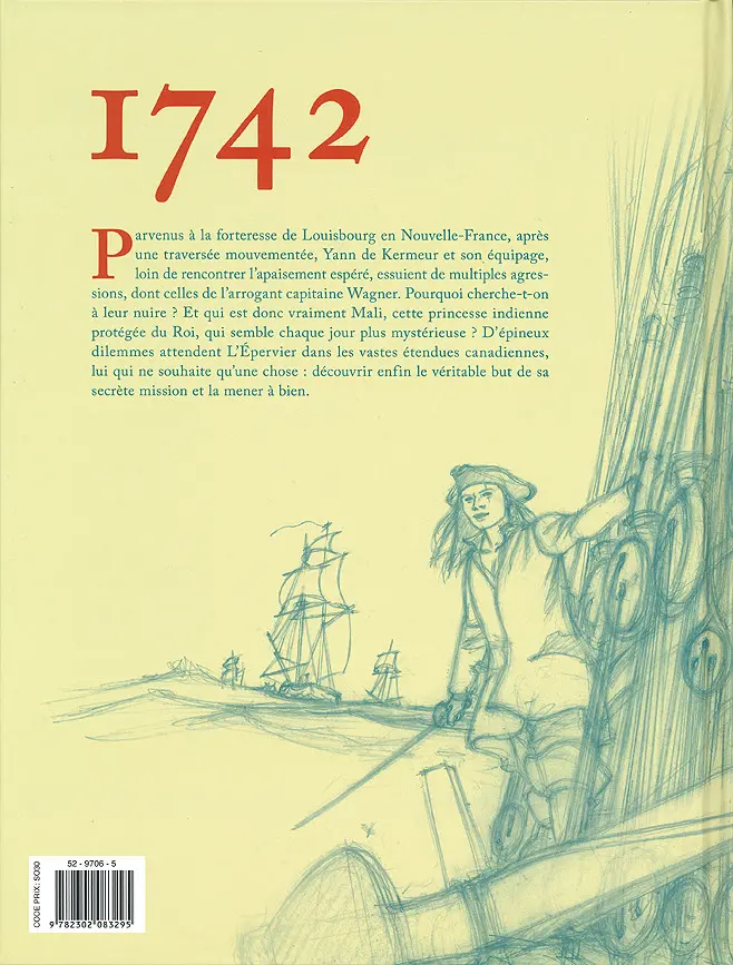Verso de l'album L'Épervier Tome 10 La Princesse indienne
