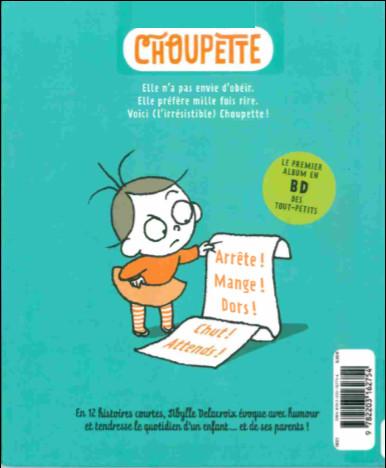 Verso de l'album Choupette 1 Choupette, arrête !