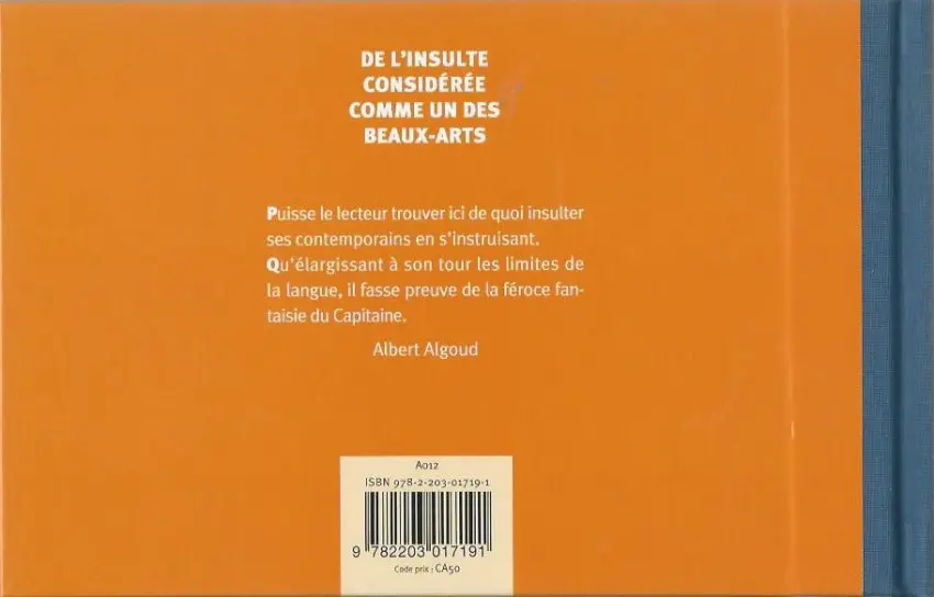 Verso de l'album Tintin - Divers L'Intégrale des jurons du capitaine Haddock