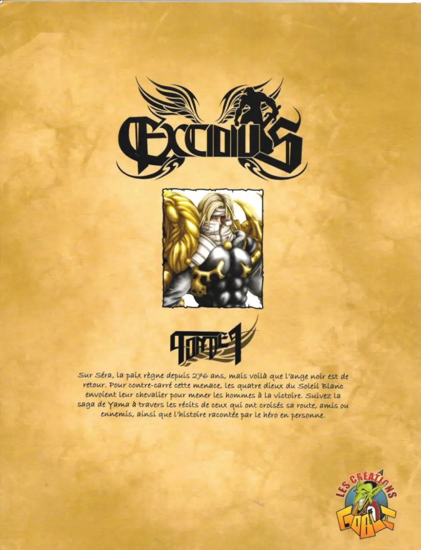 Verso de l'album Excidius Tome 1
