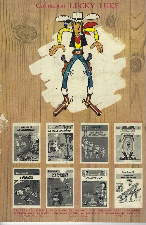 Verso de l'album Lucky Luke Tome 1 La mine d'or de dick digger