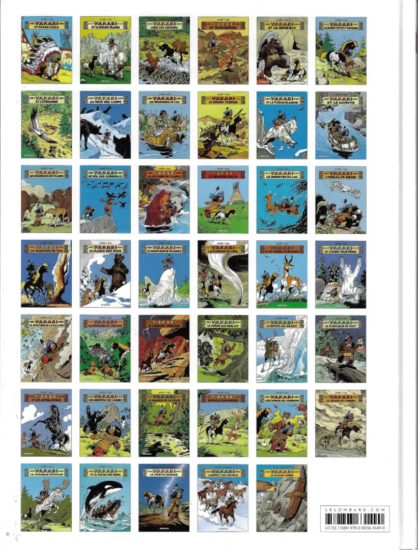 Verso de l'album Yakari Tome 11 Yakari et la toison blanche