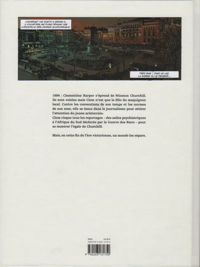 Verso de l'album Churchill et Moi