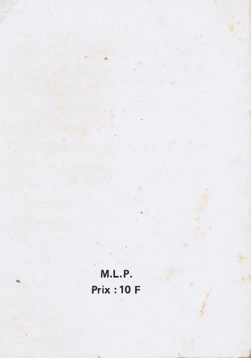 Verso de l'album Safari Album N° 43