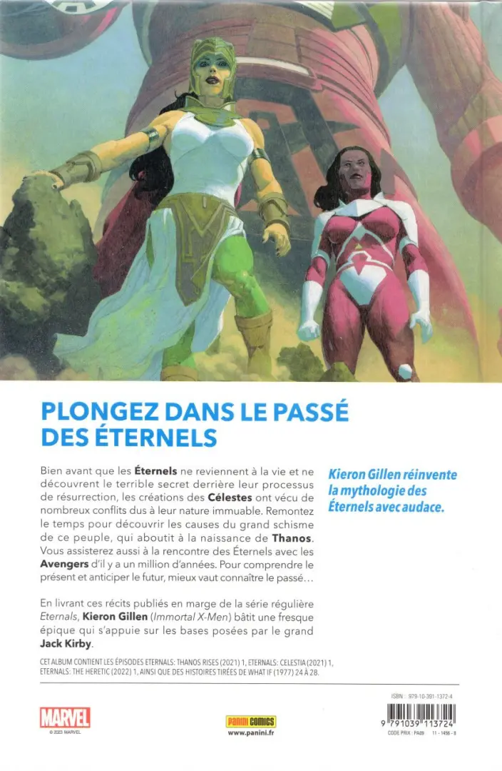 Verso de l'album Les Éternels Tome 3 Une histoire écrite dans le sang