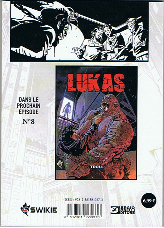 Verso de l'album Lukas 7 Loups