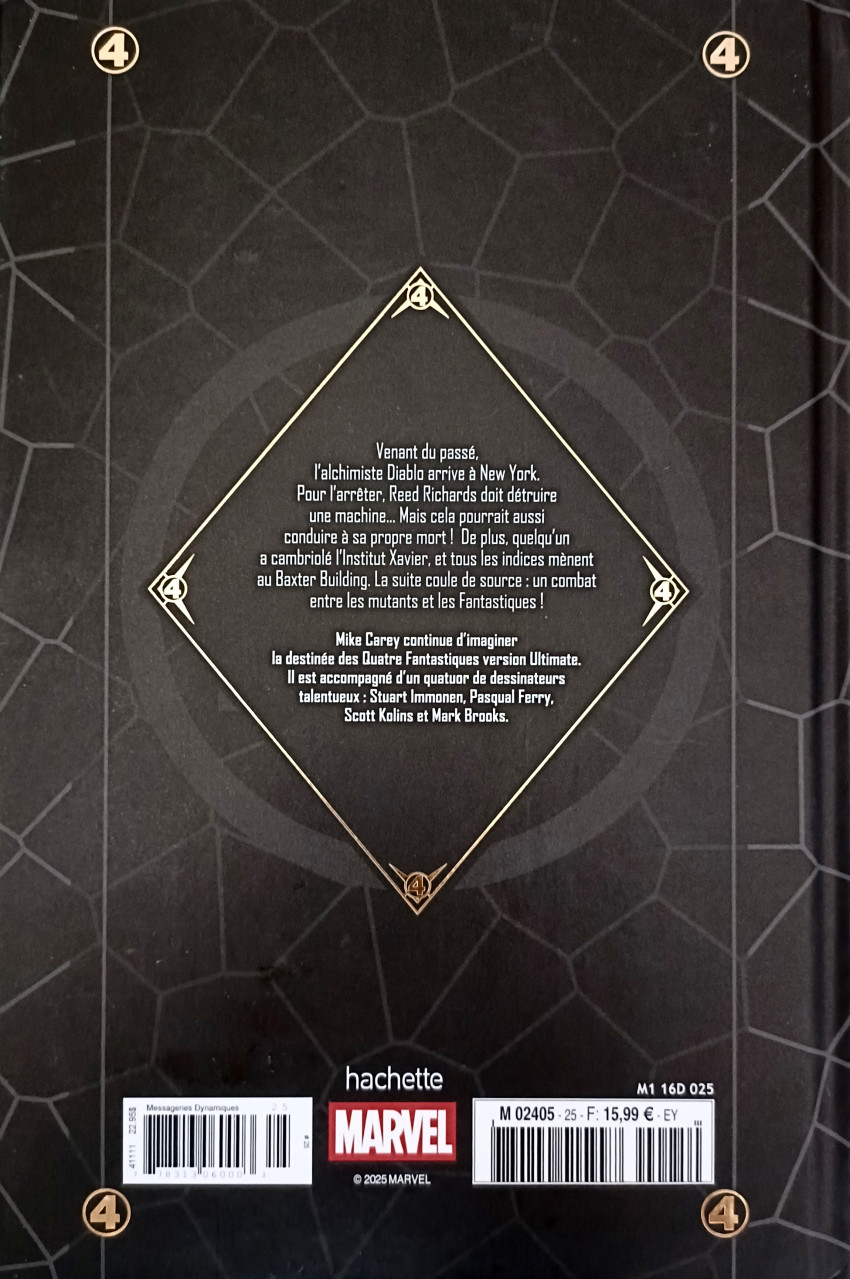 Verso de l'album Marvel Ultimate 25 Fantastic Four - Diablo