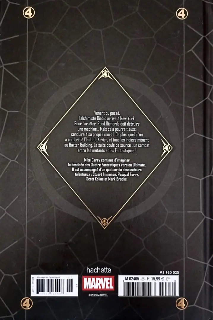 Verso de l'album Marvel Ultimate 25 Fantastic Four - Diablo