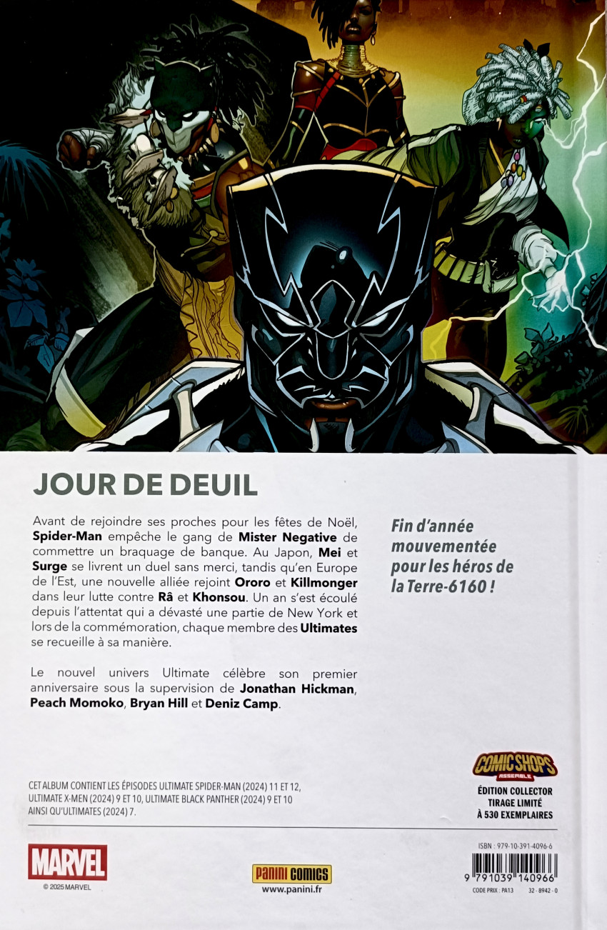 Verso de l'album Ultimate Universe 06