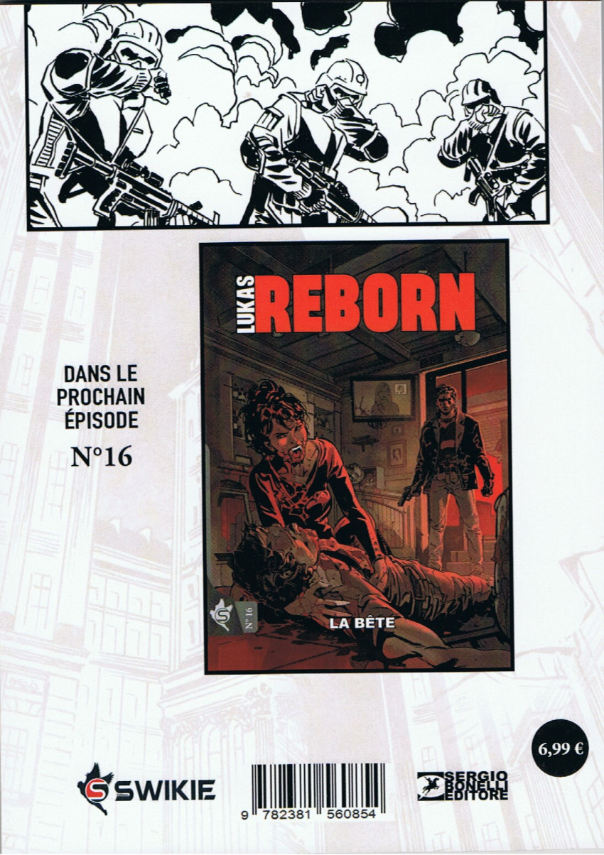 Verso de l'album Lukas / Lukas Reborn N° 15 Le piège